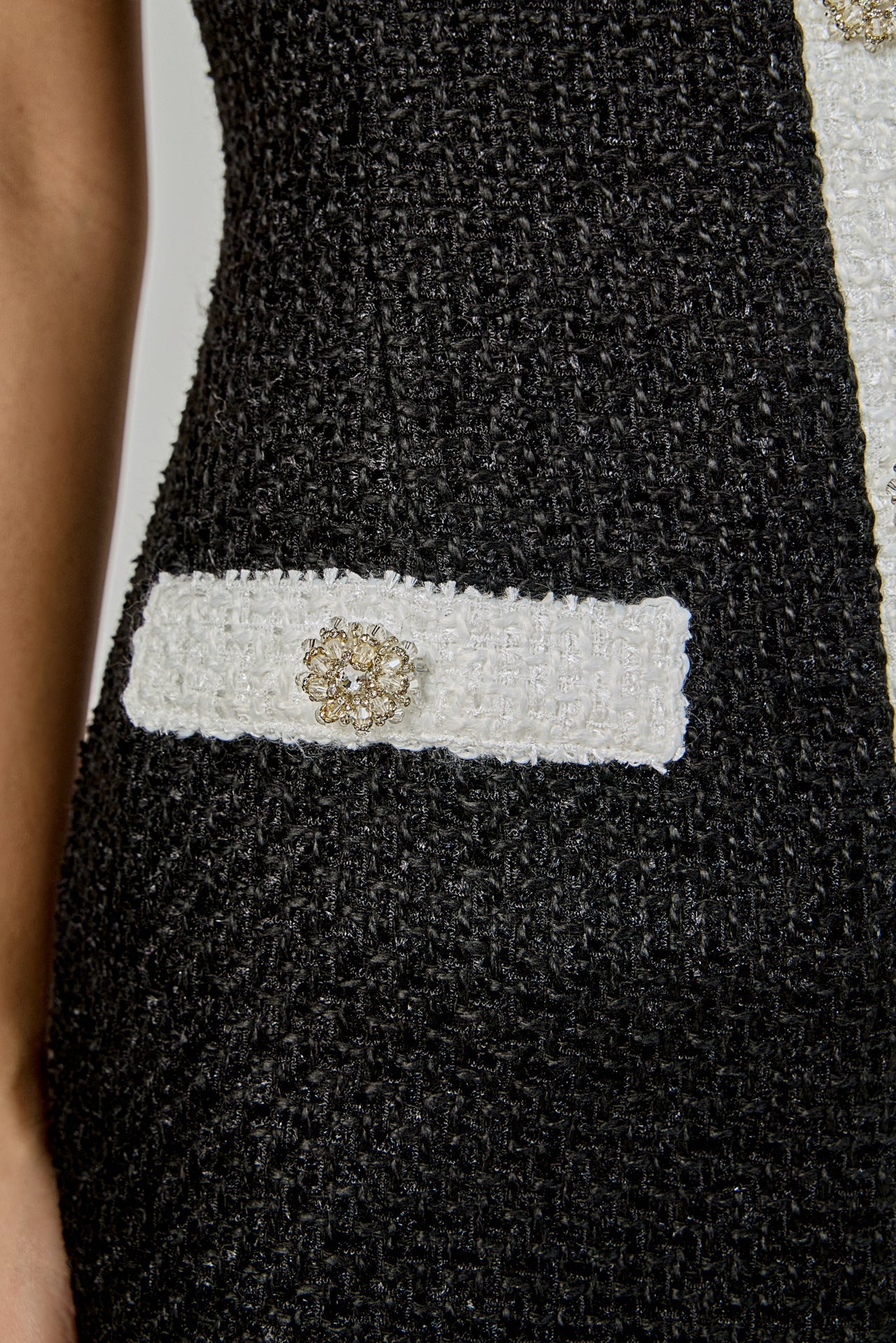 ENDLESS ROSE - Tweed Sleeveless Mini Dress - DRESSES available at Objectrare