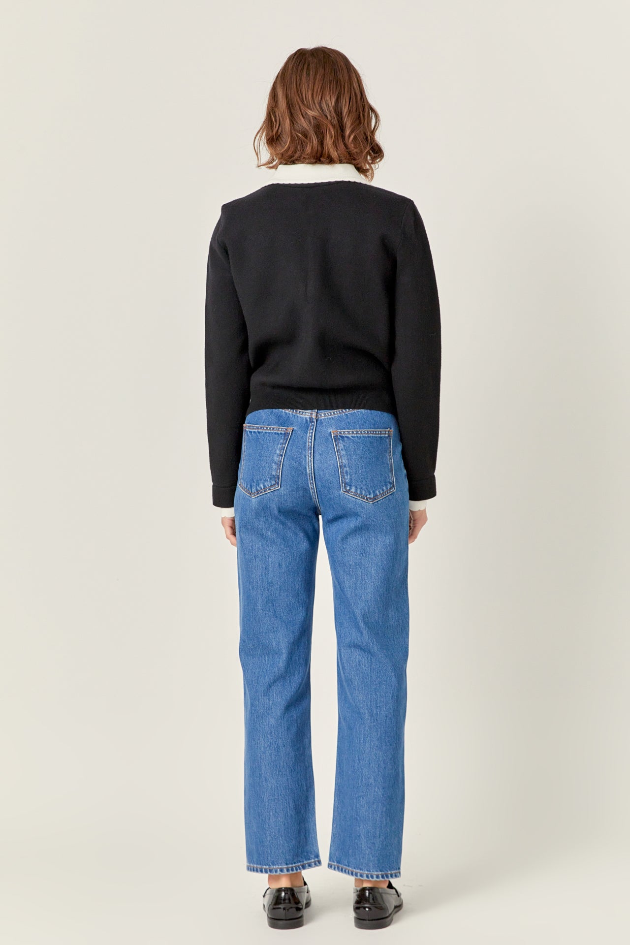 ENGLISH FACTORY - Scallop Varsity Cardigan - SWEATERS & KNITS available at Objectrare