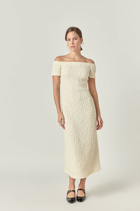 Textured Midi Dress