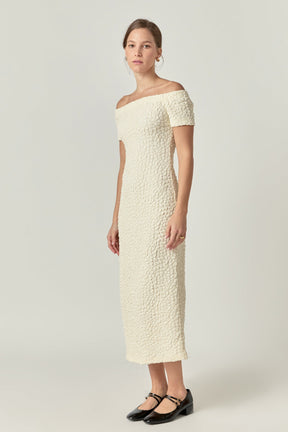 Textured Midi Dress