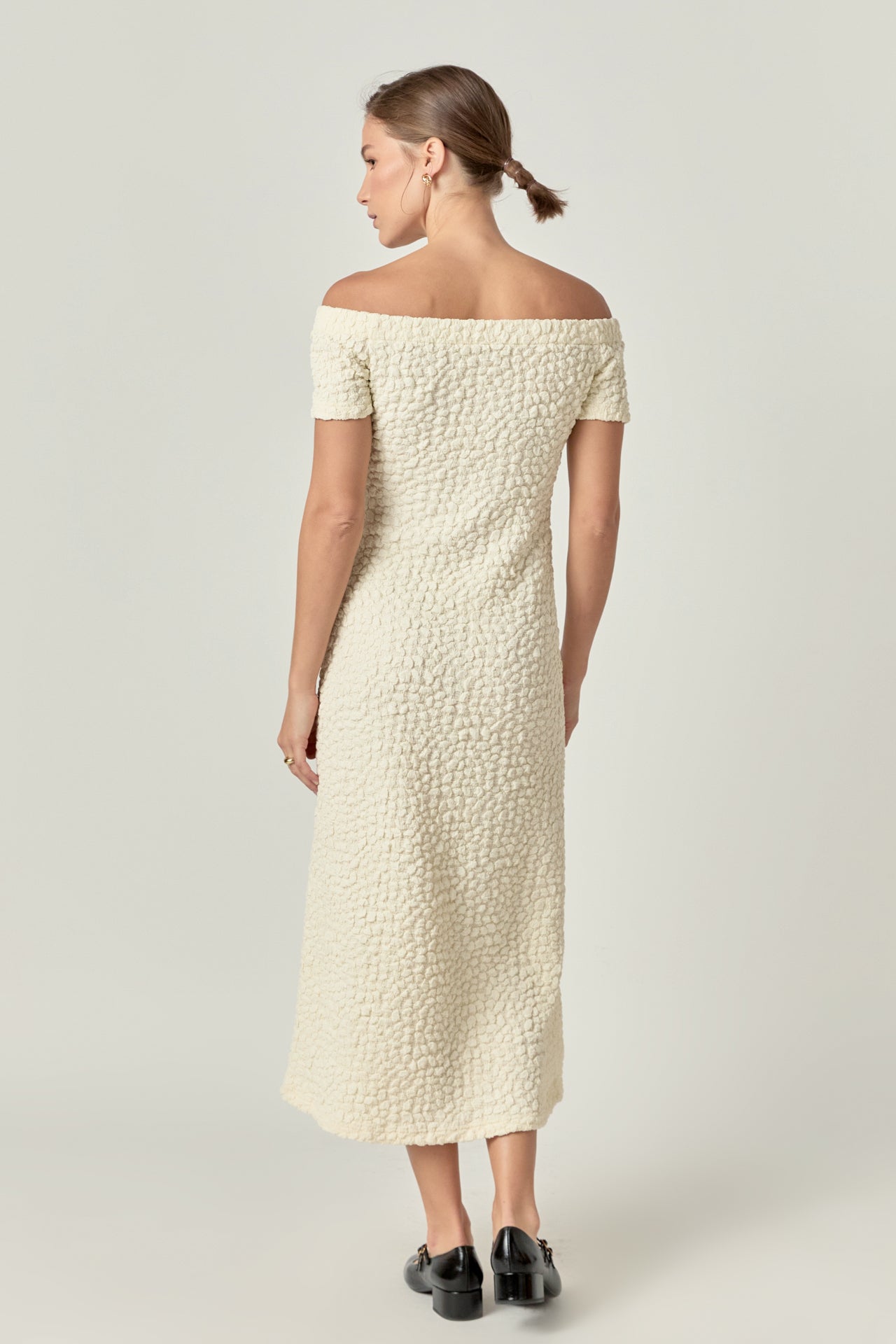 Textured Midi Dress