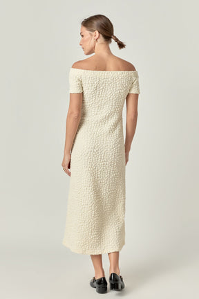 Textured Midi Dress
