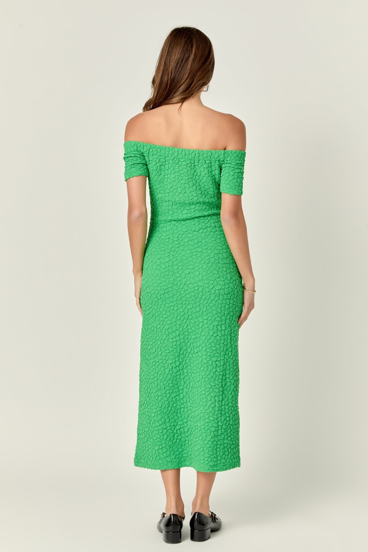 Textured Midi Dress