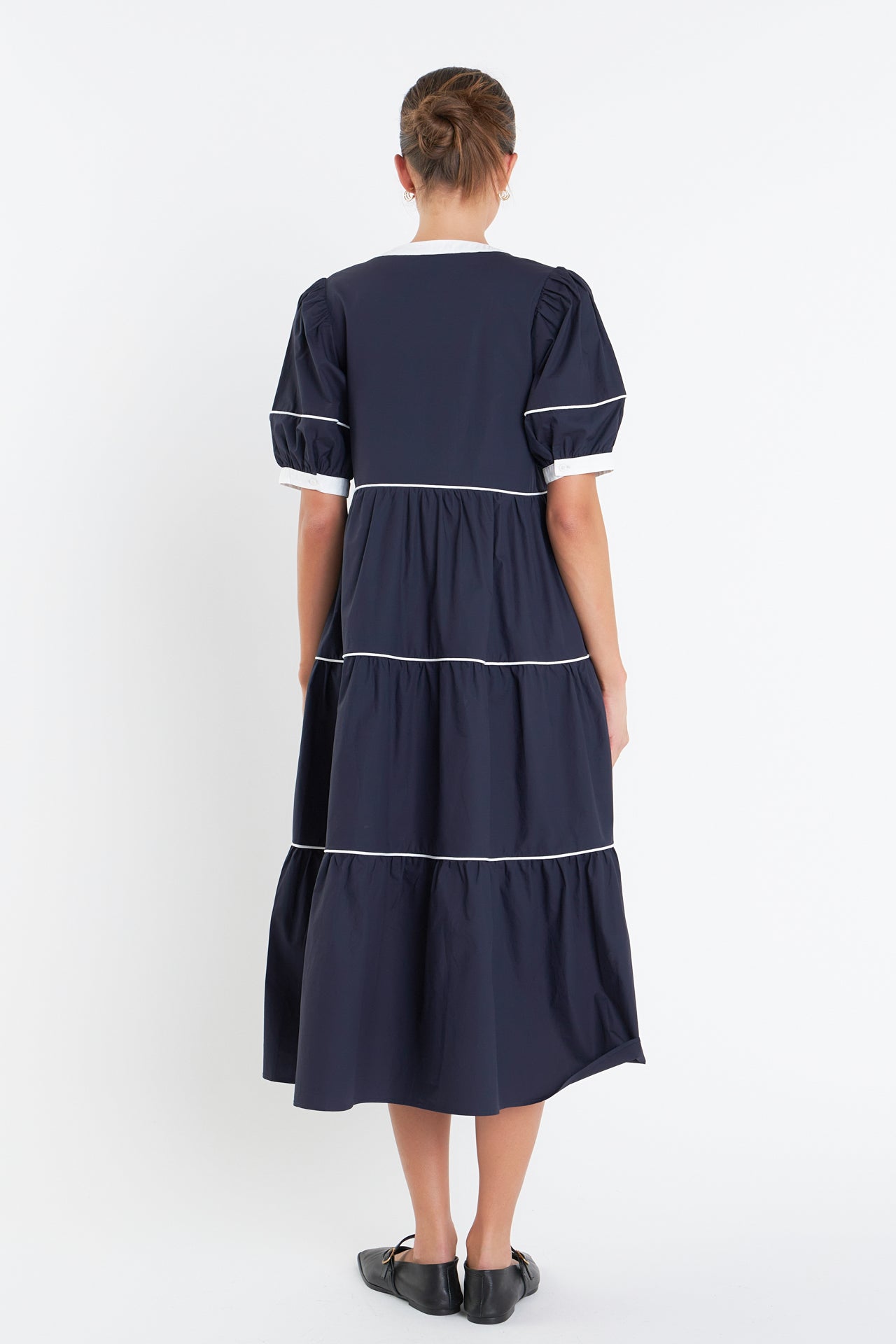 ENGLISH FACTORY - Contrast Midi Dress - DRESSES available at Objectrare