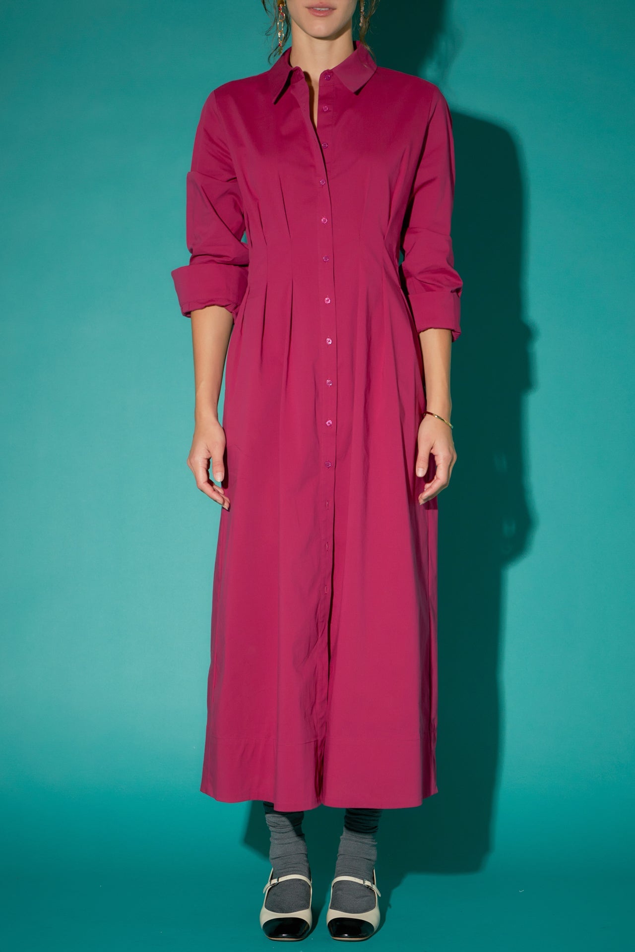 ENGLISH FACTORY - English Factory - Midi Shirt Dress - DRESSES available at Objectrare