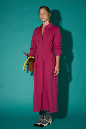 ENGLISH FACTORY - Midi Shirt Dress - DRESSES available at Objectrare