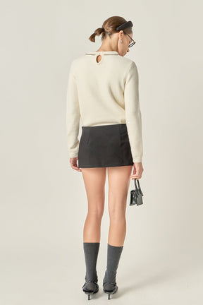 ENGLISH FACTORY - Rhinestone Bow Knit - TOPS available at Objectrare