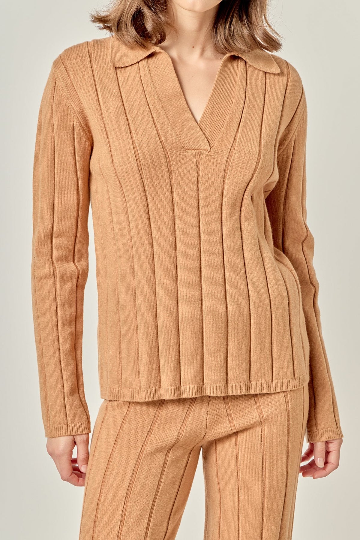 ENGLISH FACTORY - Texture Knit Top - TOPS available at Objectrare