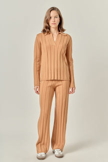 ENGLISH FACTORY - Texture Knit Top - TOPS available at Objectrare