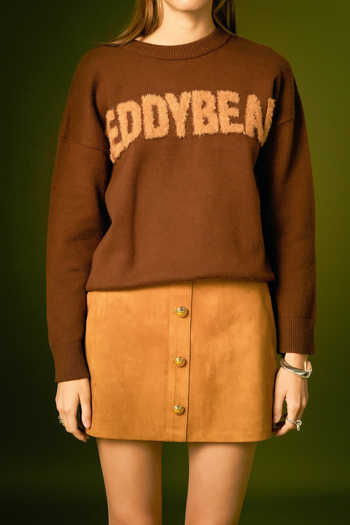 ENGLISH FACTORY - Teddy Bear Knit - TOPS available at Objectrare