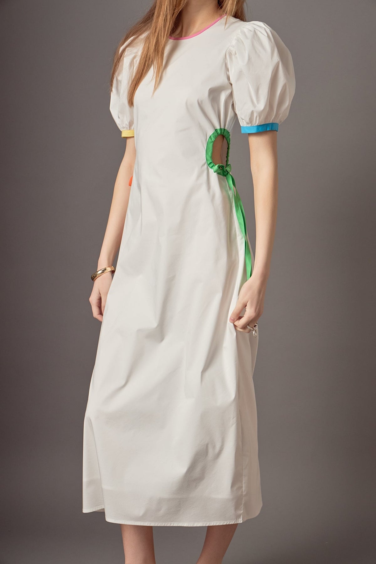 ENGLISH FACTORY - Anne Colorblock Midi Dress - DRESSES available at Objectrare