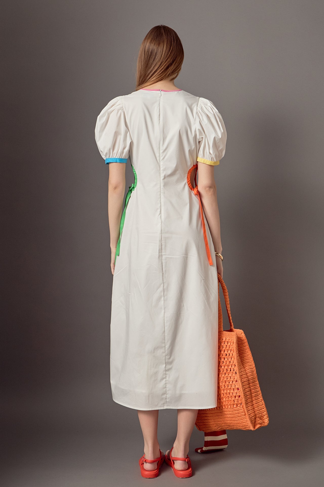 ENGLISH FACTORY - Anne Colorblock Midi Dress - DRESSES available at Objectrare