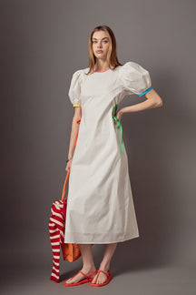 ENGLISH FACTORY - Anne Colorblock Midi Dress - DRESSES available at Objectrare