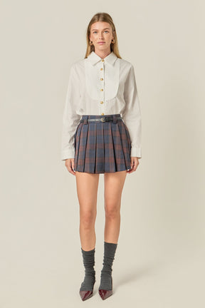 ENGLISH FACTORY - Bib Collar Detailed Shirt - BLOUSES available at Objectrare