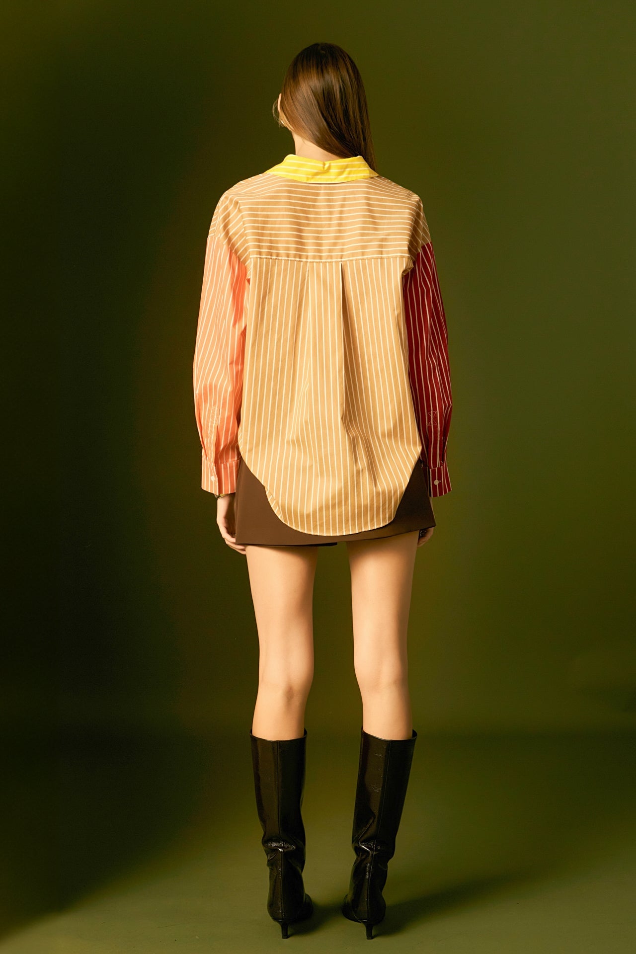 ENGLISH FACTORY - English Factory - Colorblock Detail Shirt - SHIRTS & BLOUSES available at Objectrare