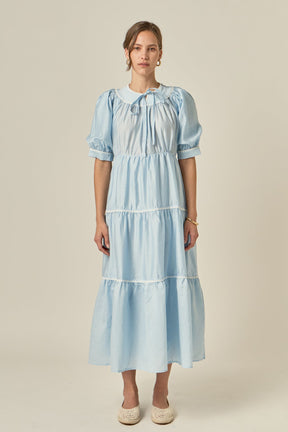 ENGLISH FACTORY - Embroidery Midi Dress - DRESSES available at Objectrare