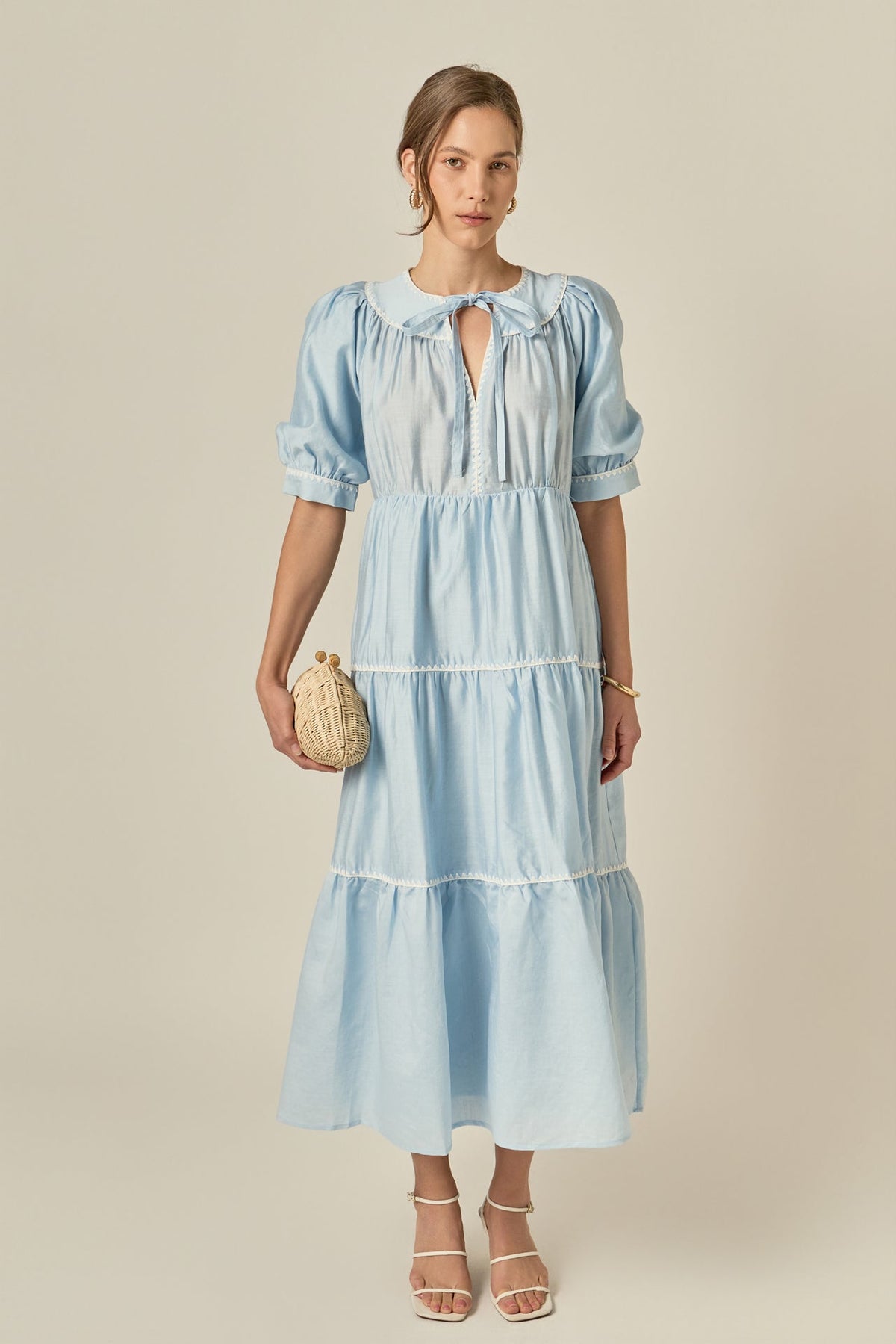 Embroidery Midi Dress