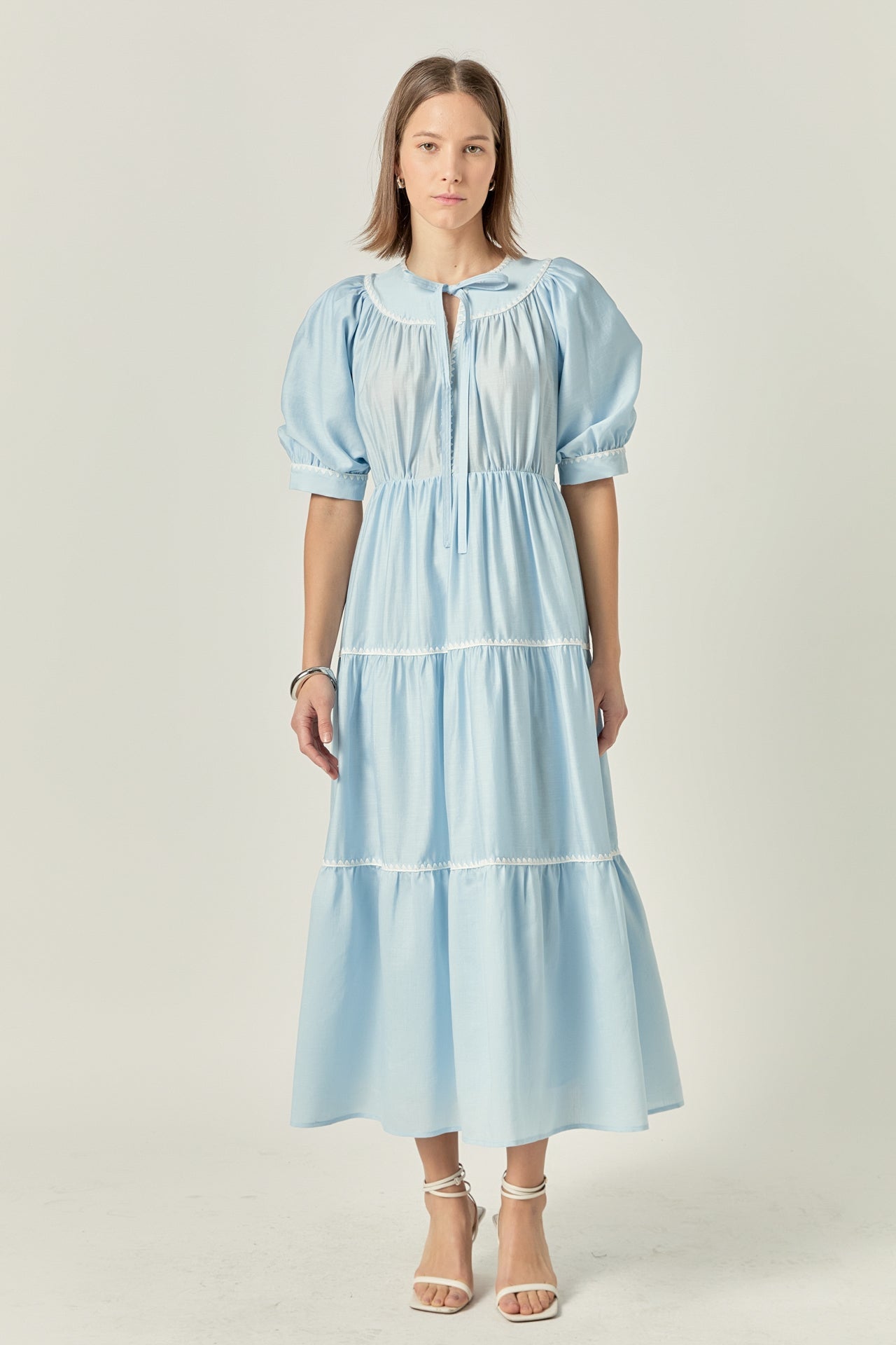 ENGLISH FACTORY - Embroidery Midi Dress - DRESSES available at Objectrare