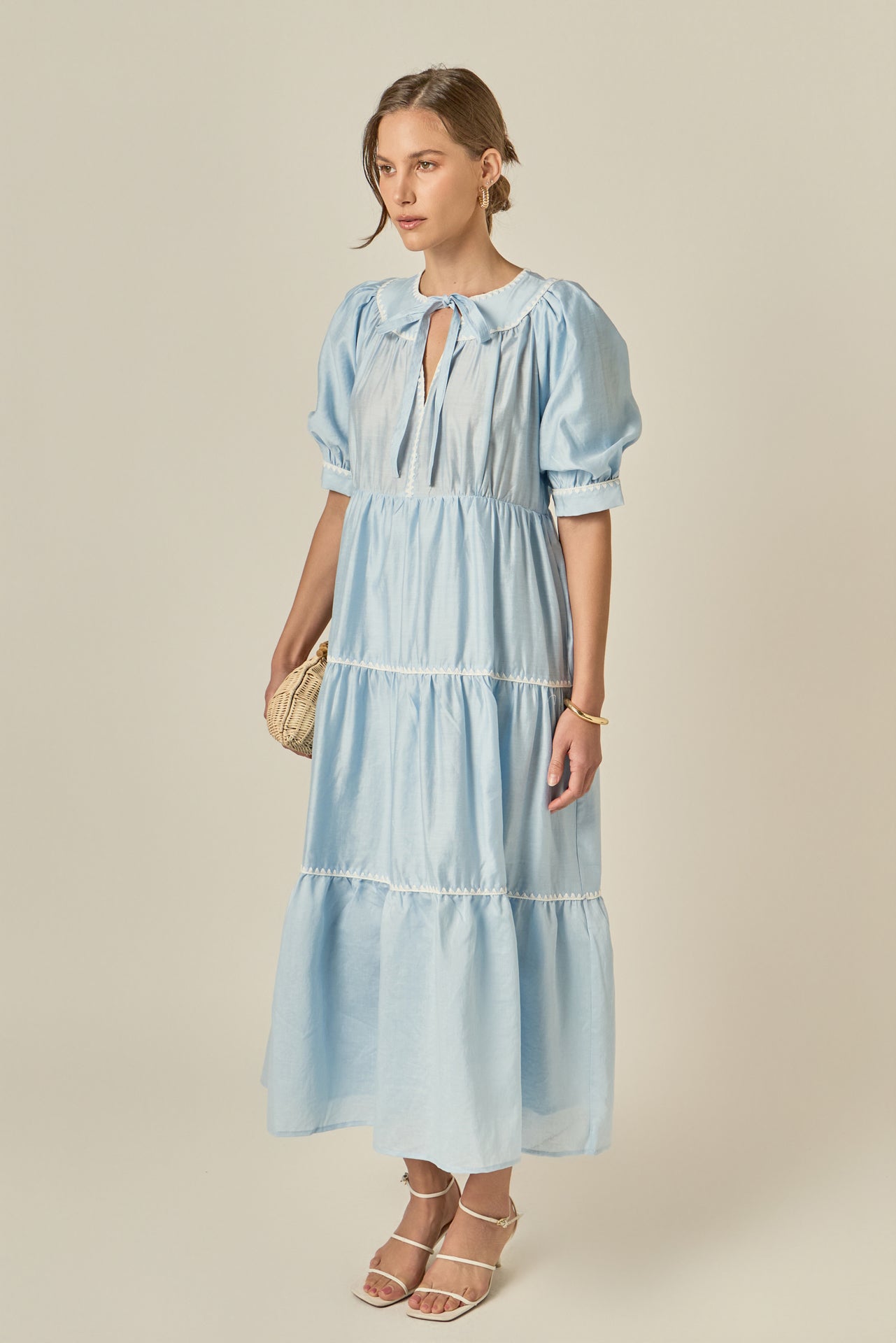 ENGLISH FACTORY - Embroidery Midi Dress - DRESSES available at Objectrare