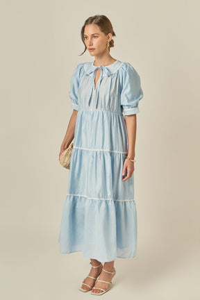 ENGLISH FACTORY - Embroidery Midi Dress - DRESSES available at Objectrare