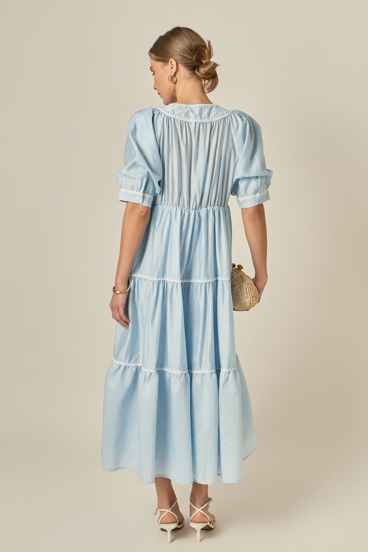 ENGLISH FACTORY - Embroidery Midi Dress - DRESSES available at Objectrare