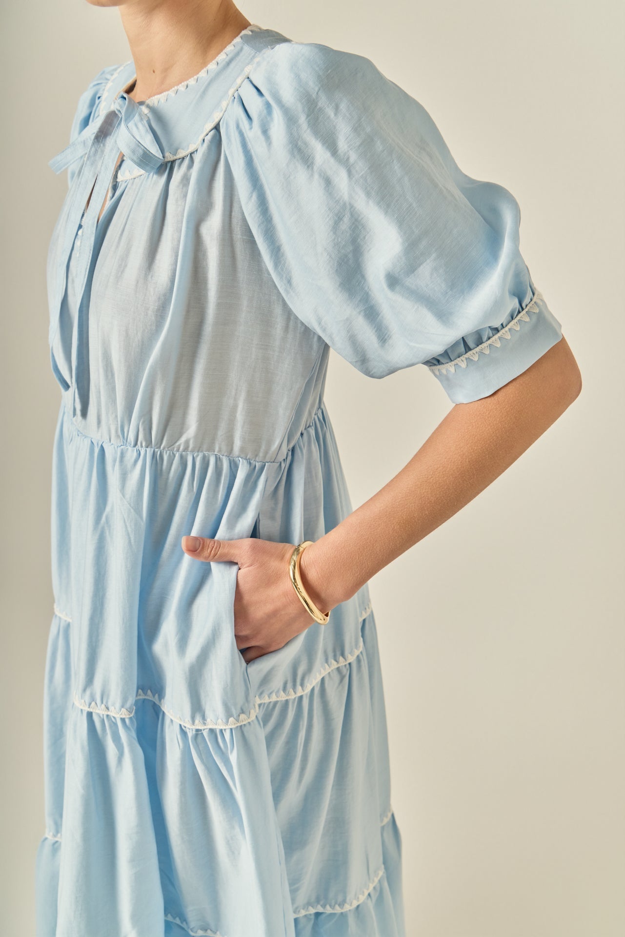 ENGLISH FACTORY - Embroidery Midi Dress - DRESSES available at Objectrare