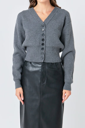 GREY LAB - Grey Lab - V-neck Detailed Cardigan - SWEATERS & KNITS available at Objectrare