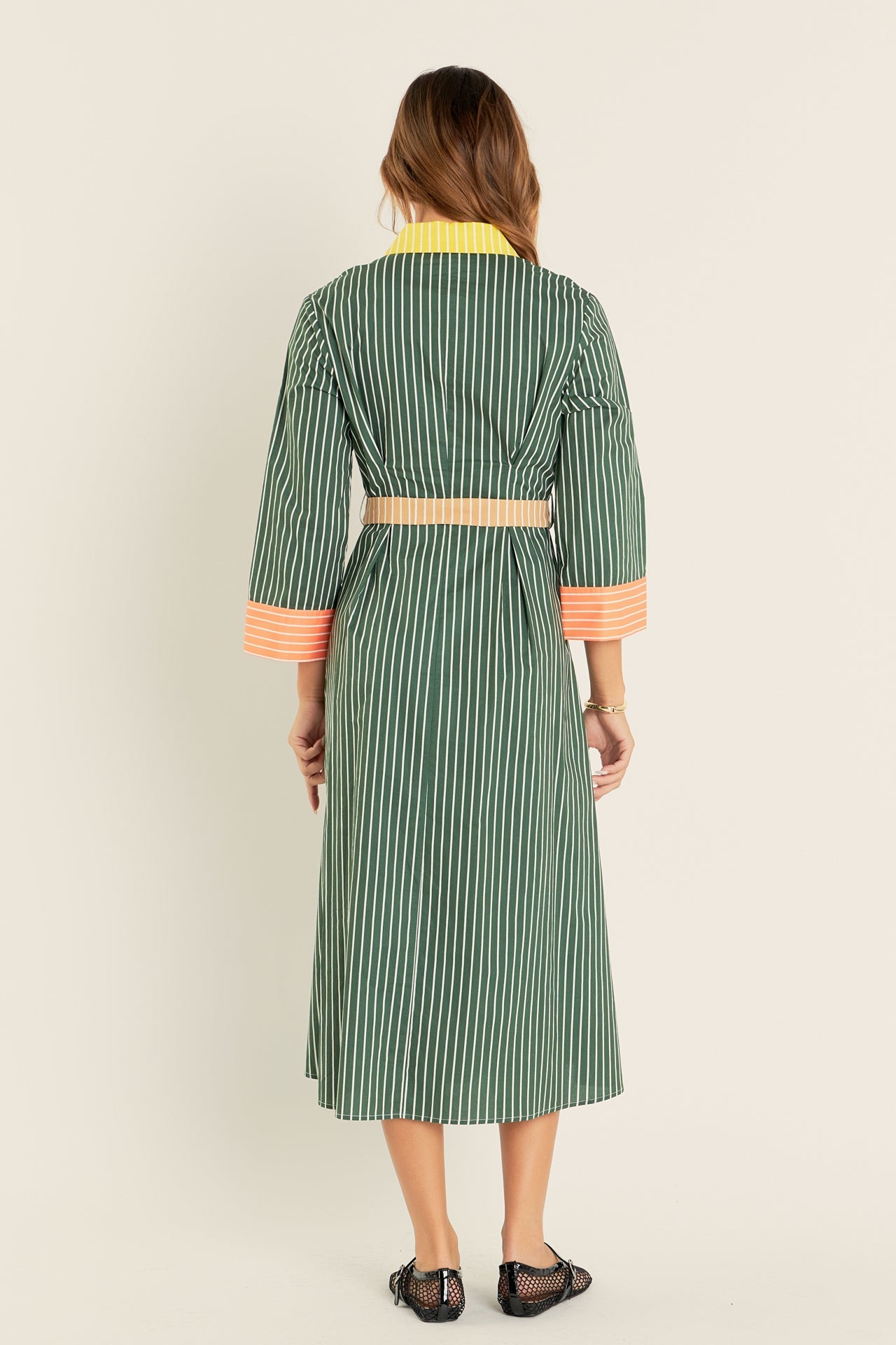 ENGLISH FACTORY - Colorblock Detail Shirt Dress - DRESSES available at Objectrare