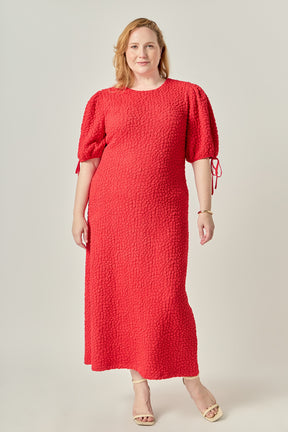 Plus Size Smocked Midi Dress