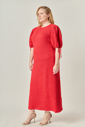 Plus Size Smocked Midi Dress