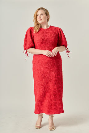 Plus Size Smocked Midi Dress