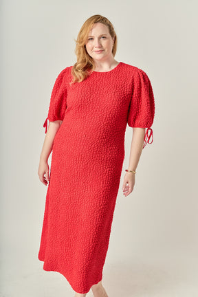 Plus Size Smocked Midi Dress