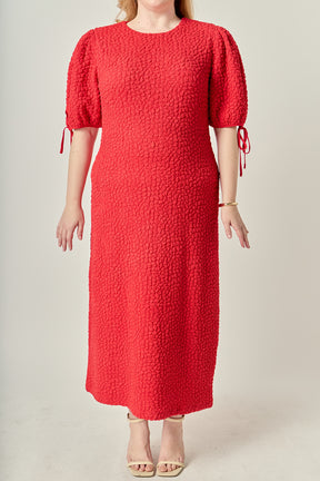 Plus Size Smocked Midi Dress