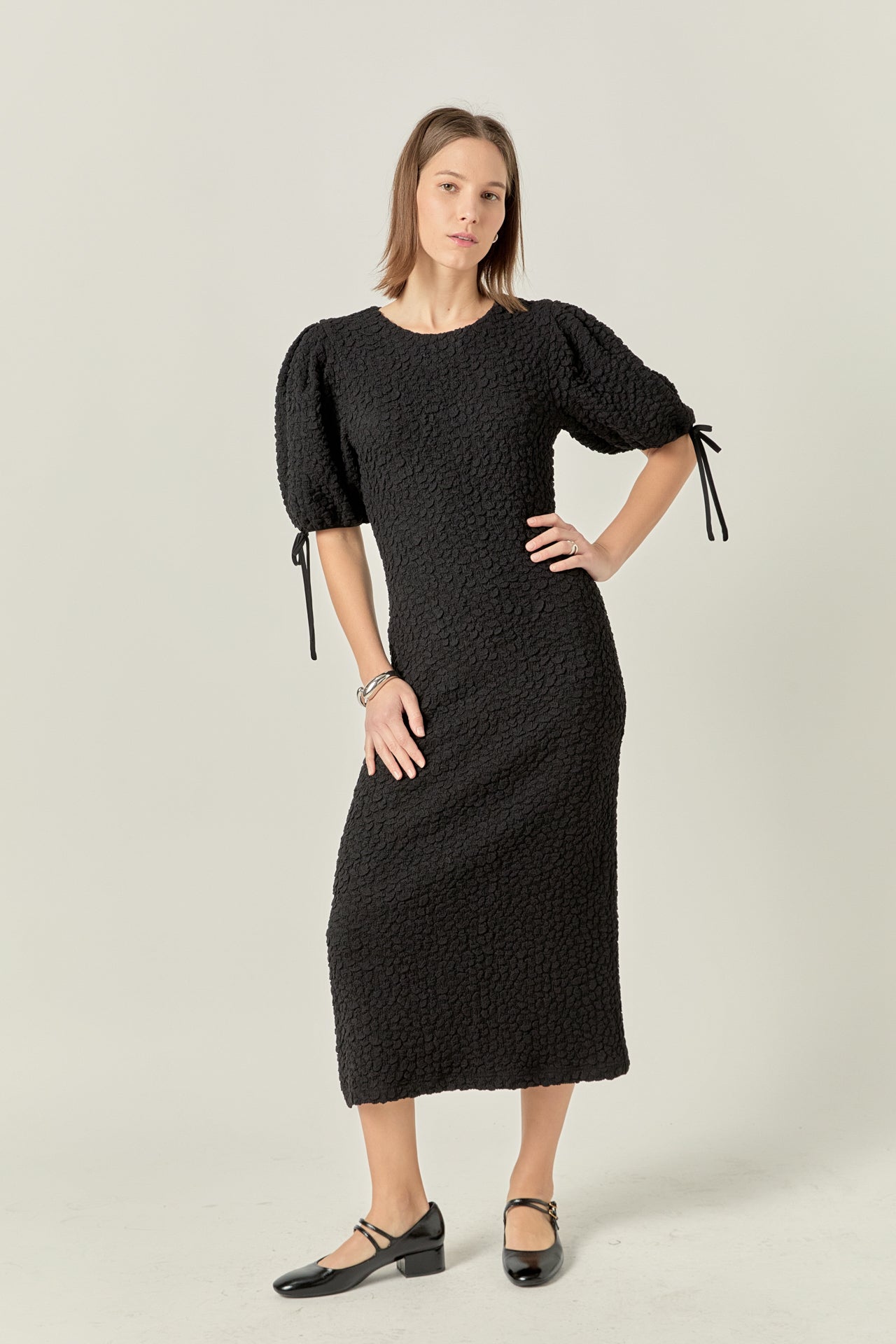 Smocked Midi Dress