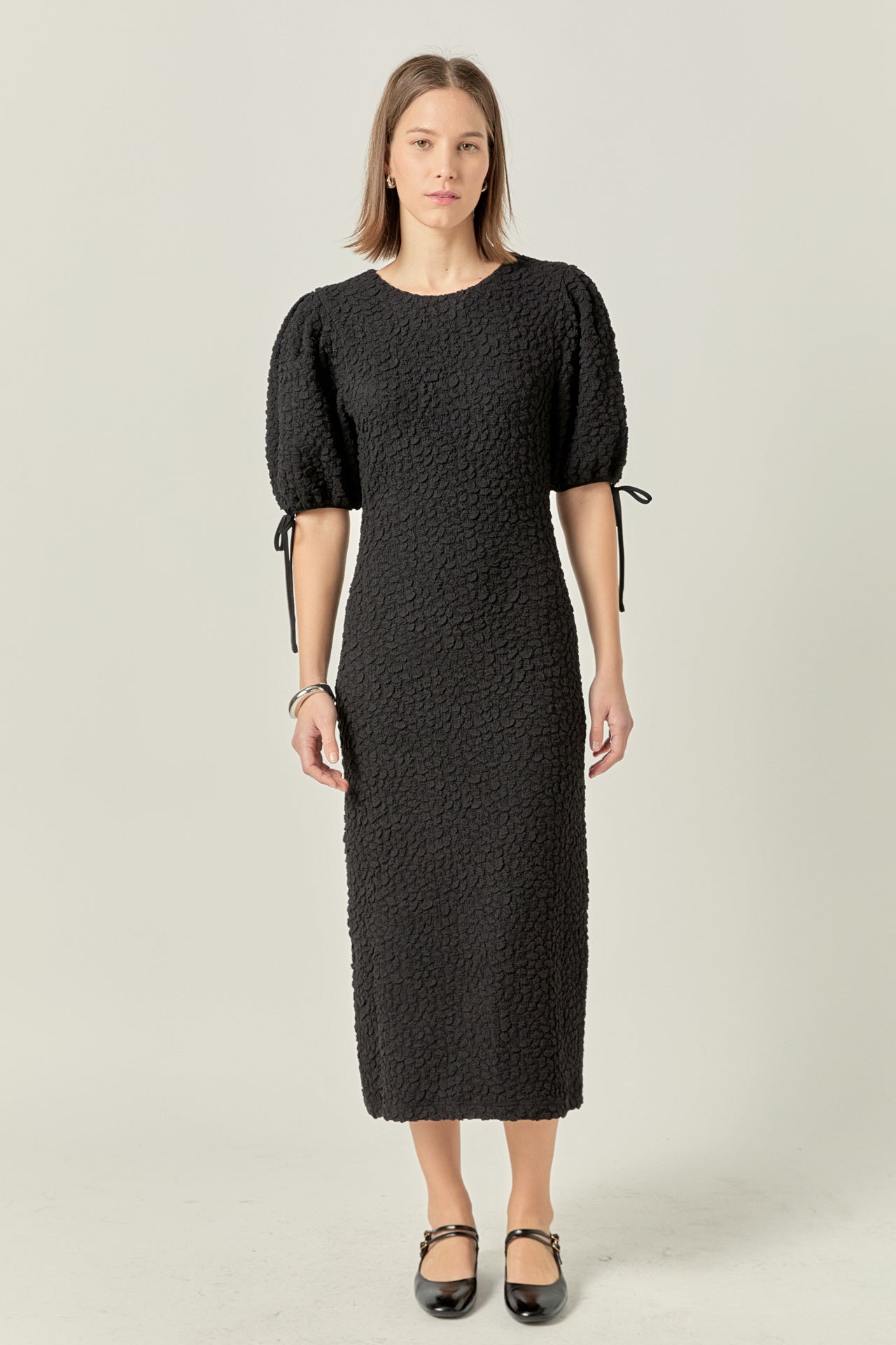 Smocked Midi Dress
