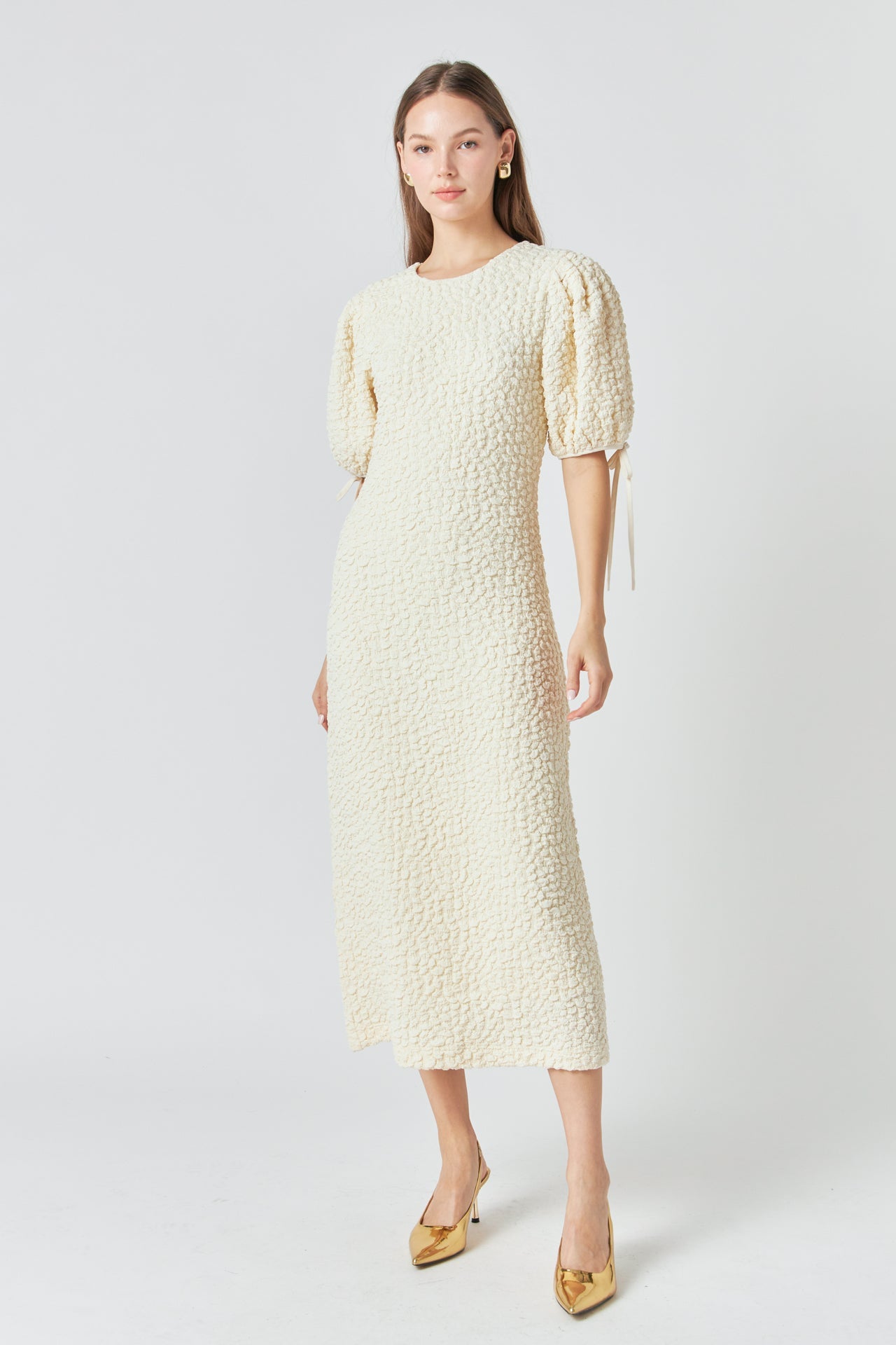 ENGLISH FACTORY - Smocked Midi Dress - DRESSES available at Objectrare