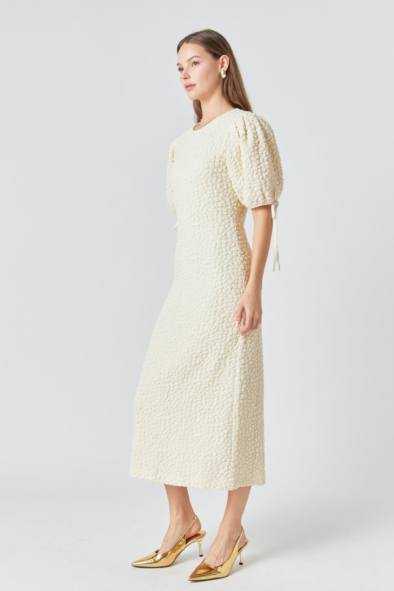 ENGLISH FACTORY - Smocked Midi Dress - DRESSES available at Objectrare