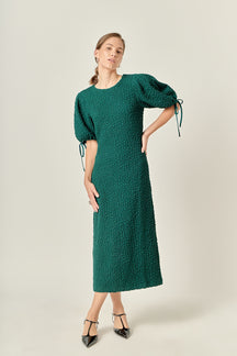 Petite Smocked Midi Dress