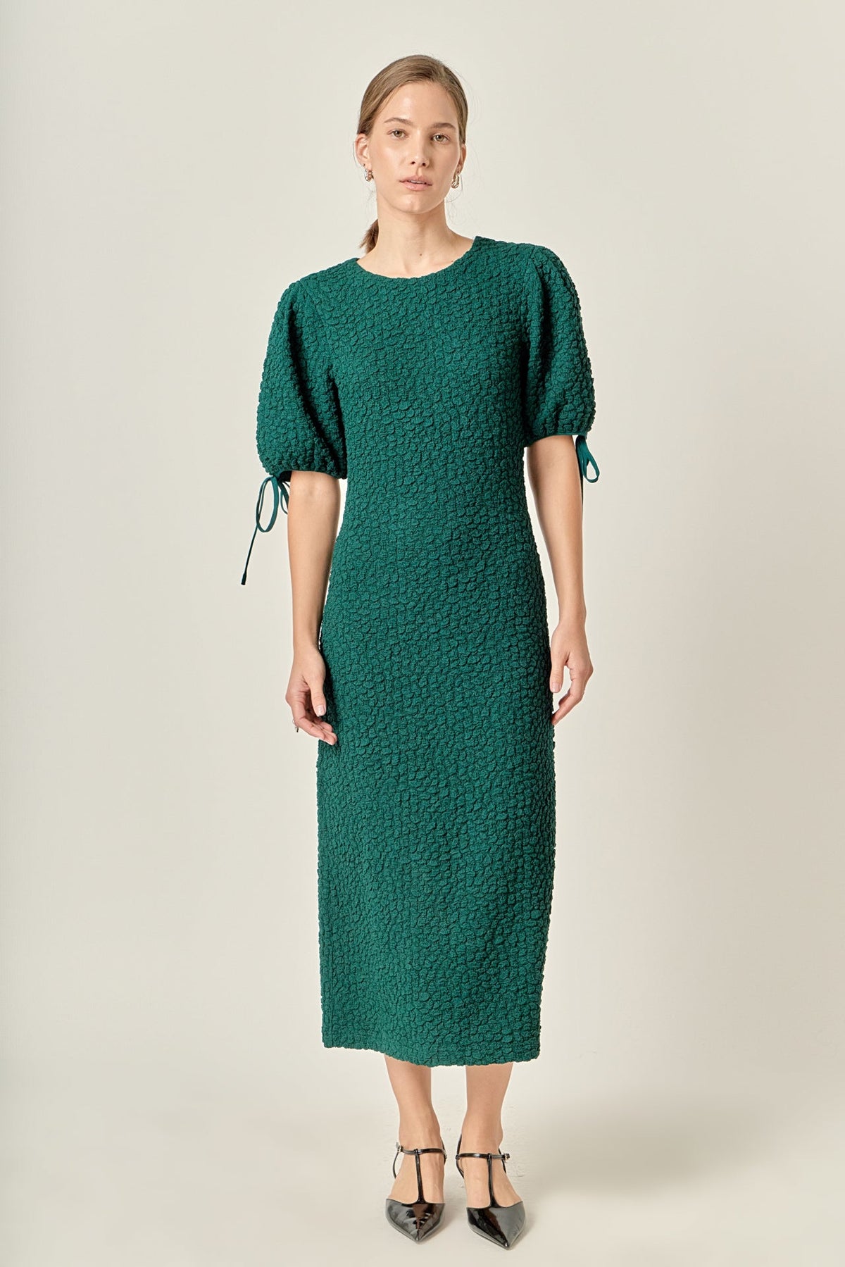 Smocked Midi Dress
