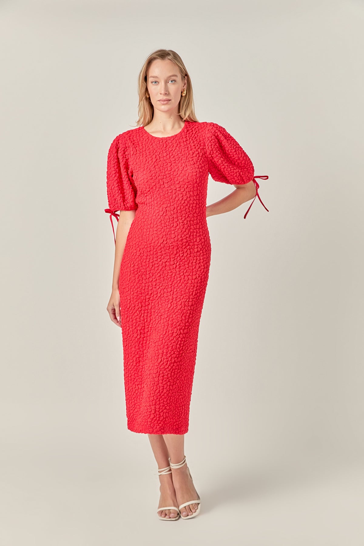 Petite Smocked Midi Dress