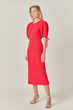 Petite Smocked Midi Dress