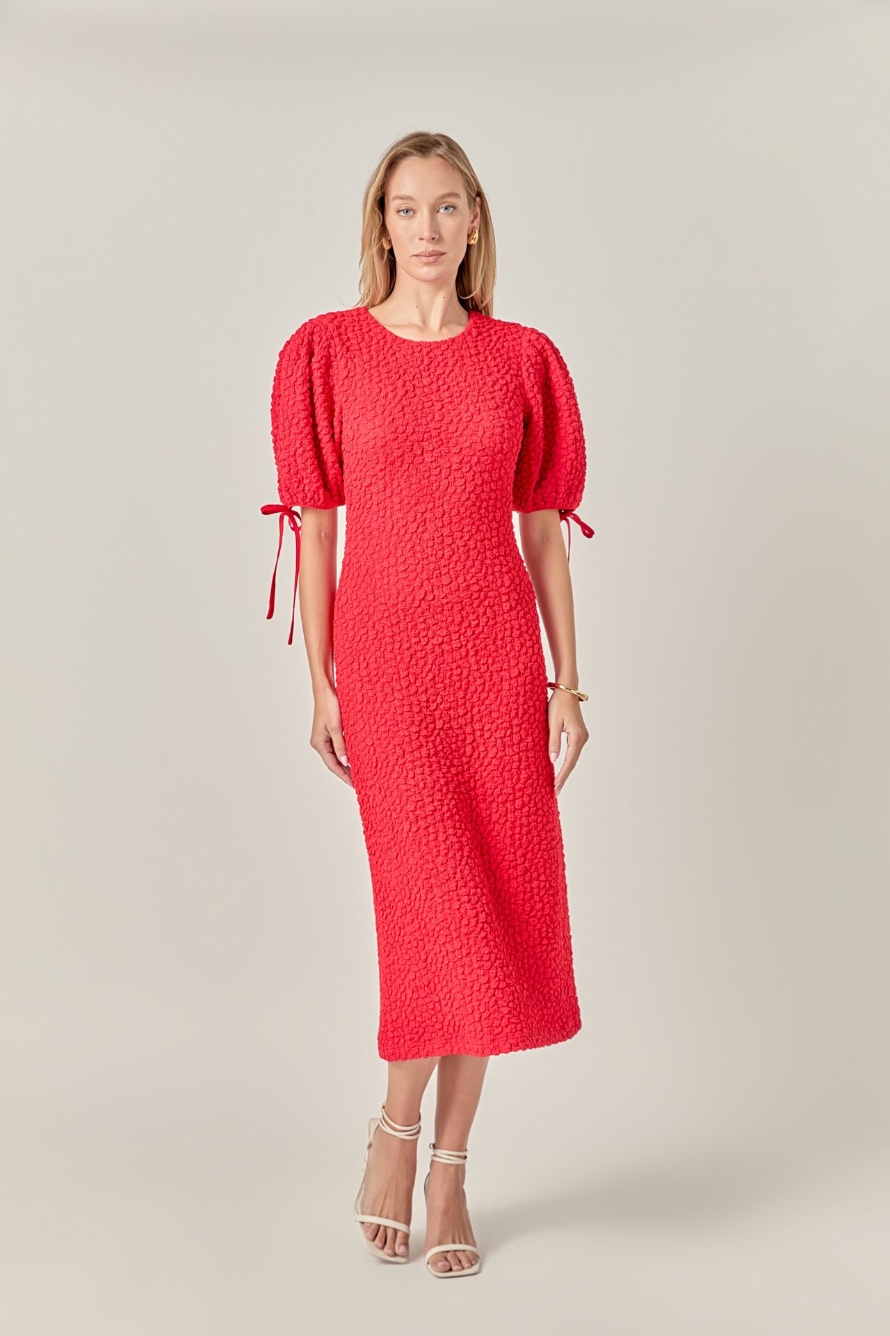 Petite Smocked Midi Dress