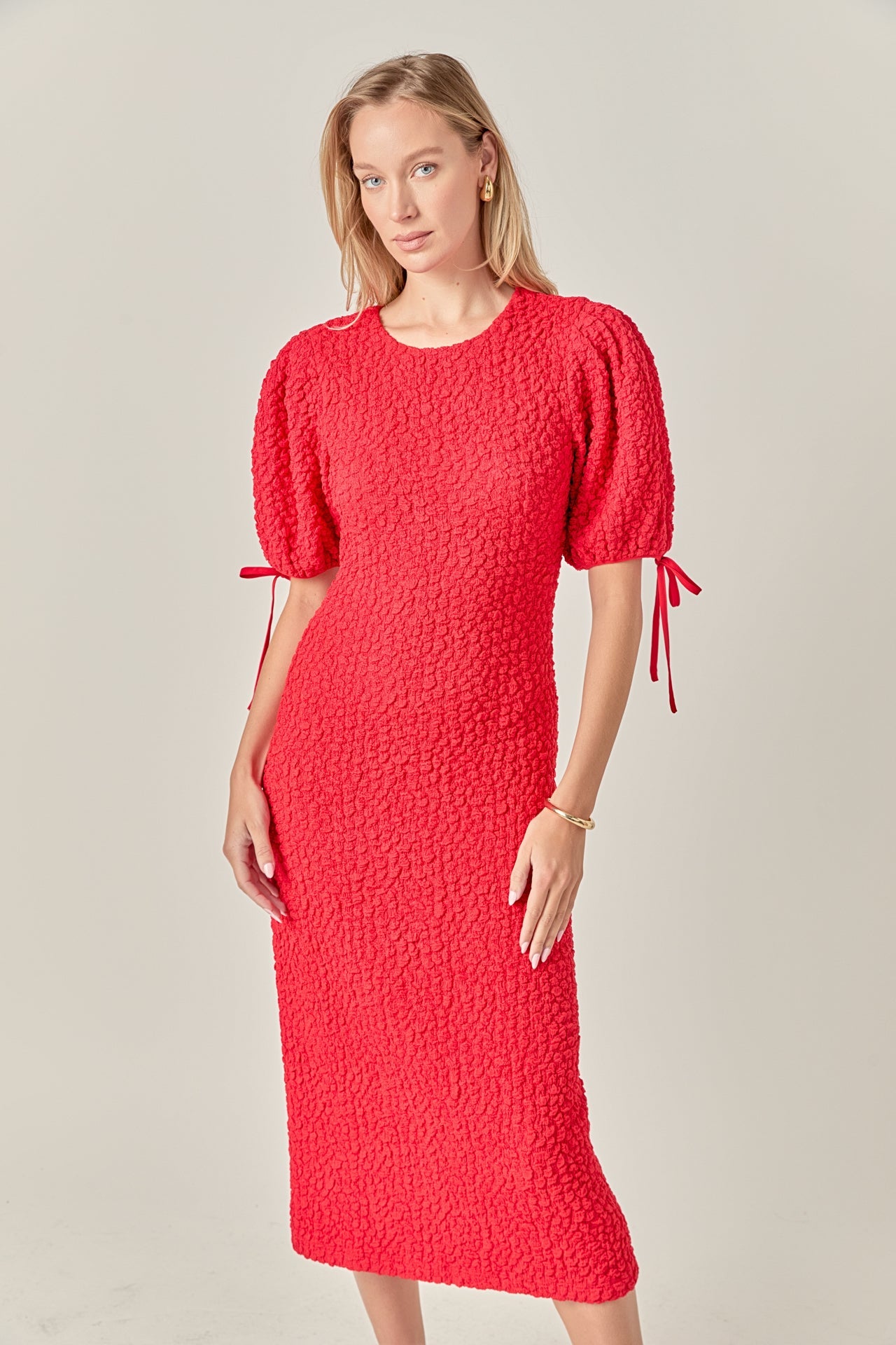Smocked Midi Dress