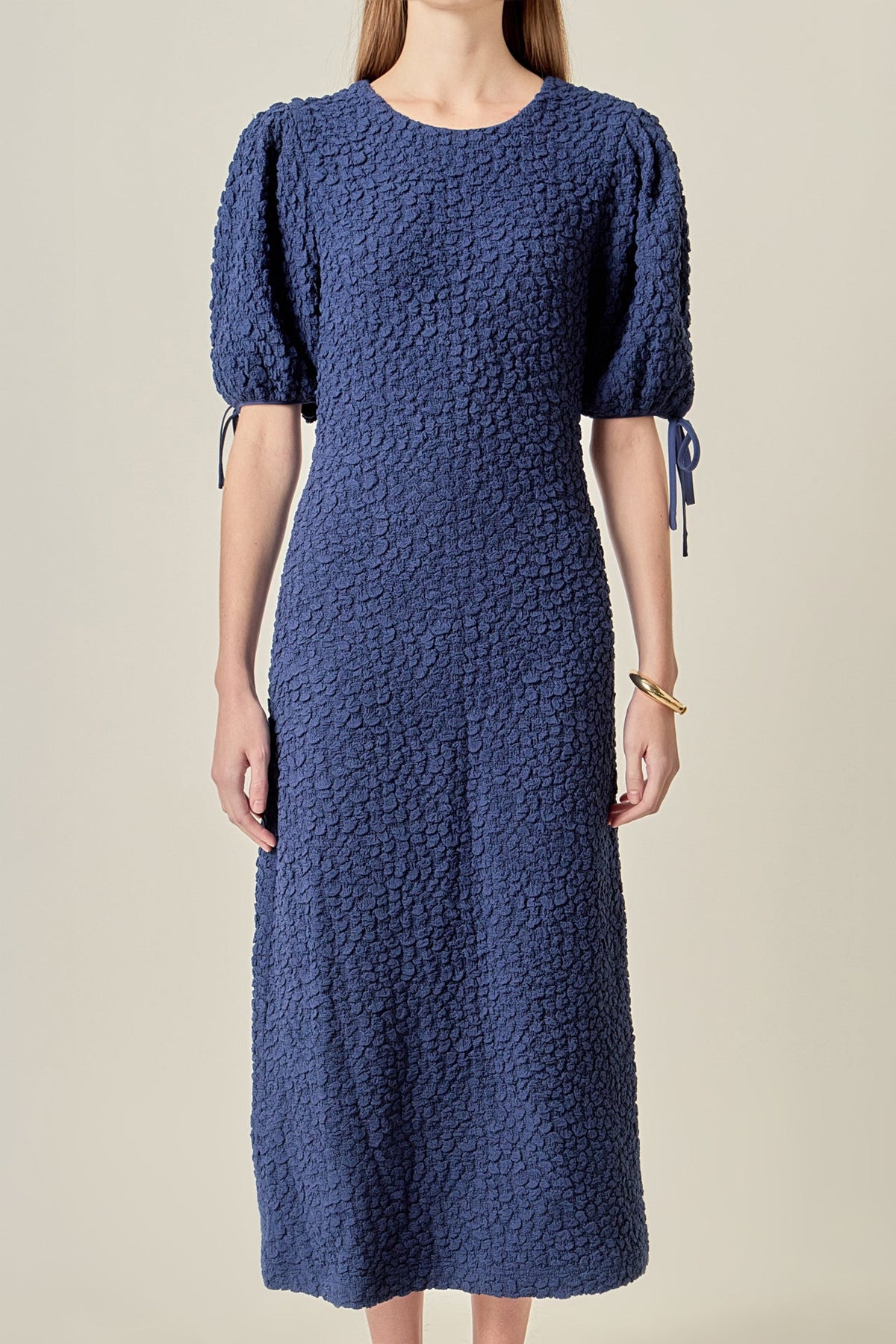 Smocked Midi Dress