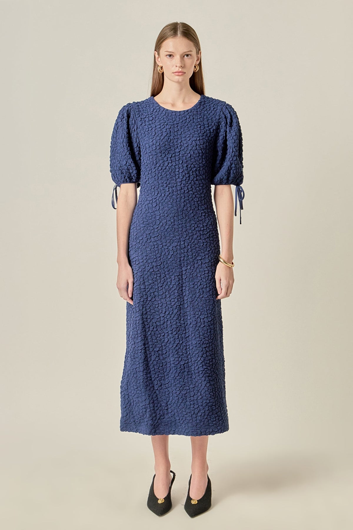 Smocked Midi Dress