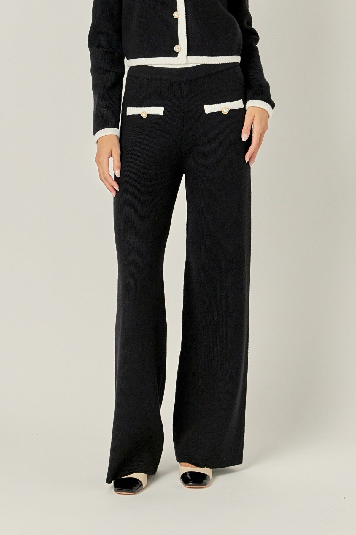 ENGLISH FACTORY - Color Block Pants - PANTS available at Objectrare