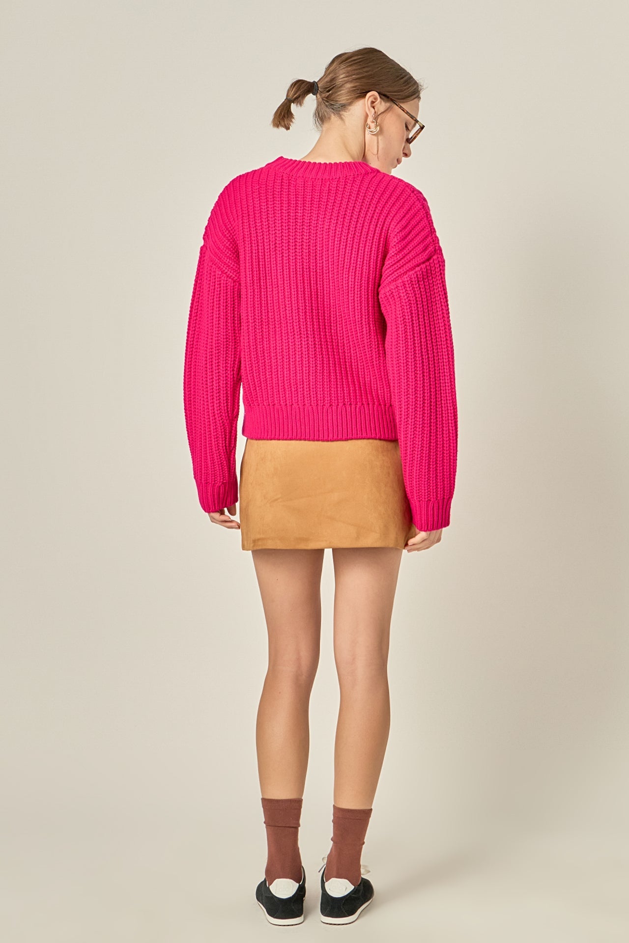 ENGLISH FACTORY - Heart Embroidery Knit Top - SWEATERS & KNITS available at Objectrare