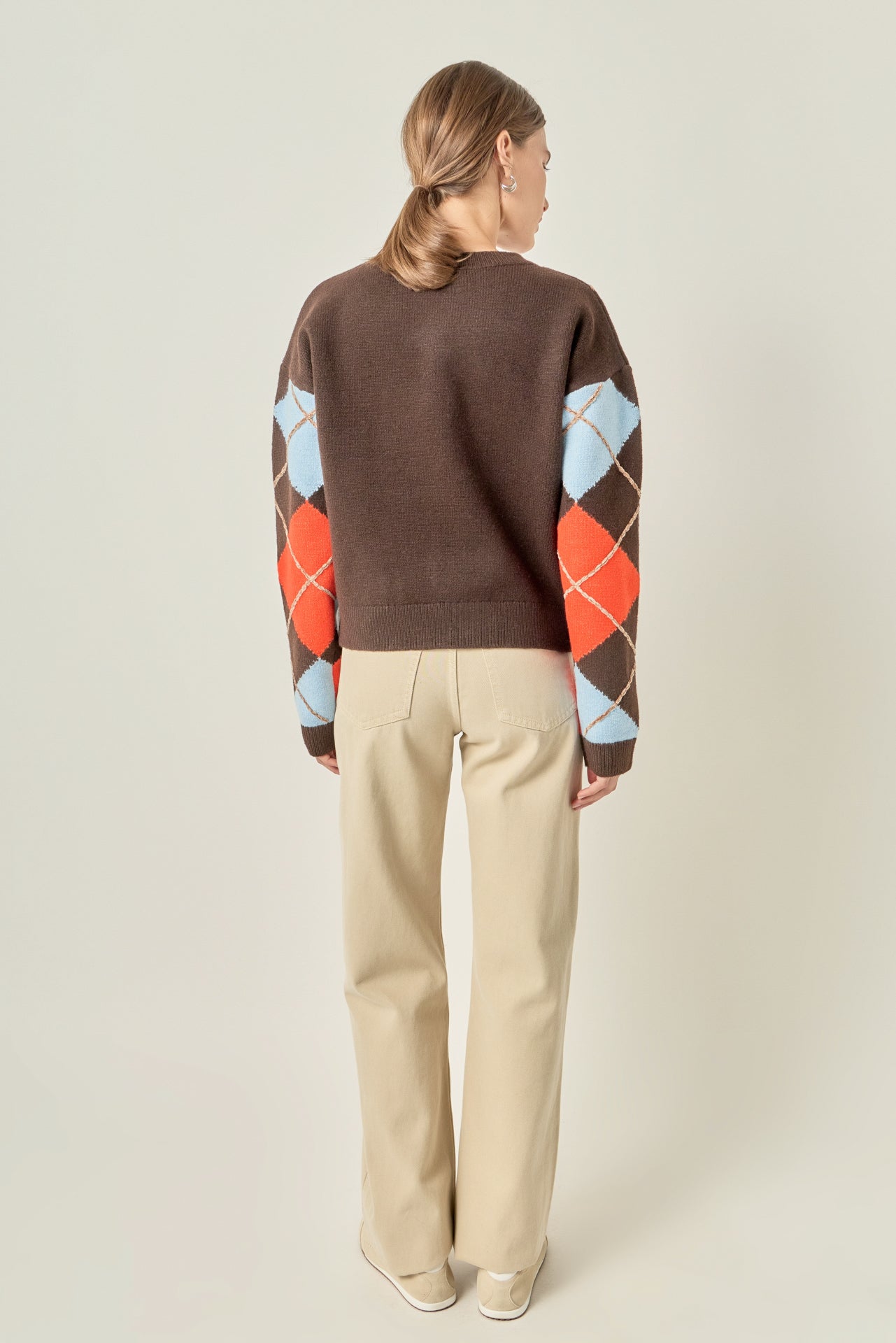 ENGLISH FACTORY - Argyle Sweater - SWEATERS & KNITS available at Objectrare