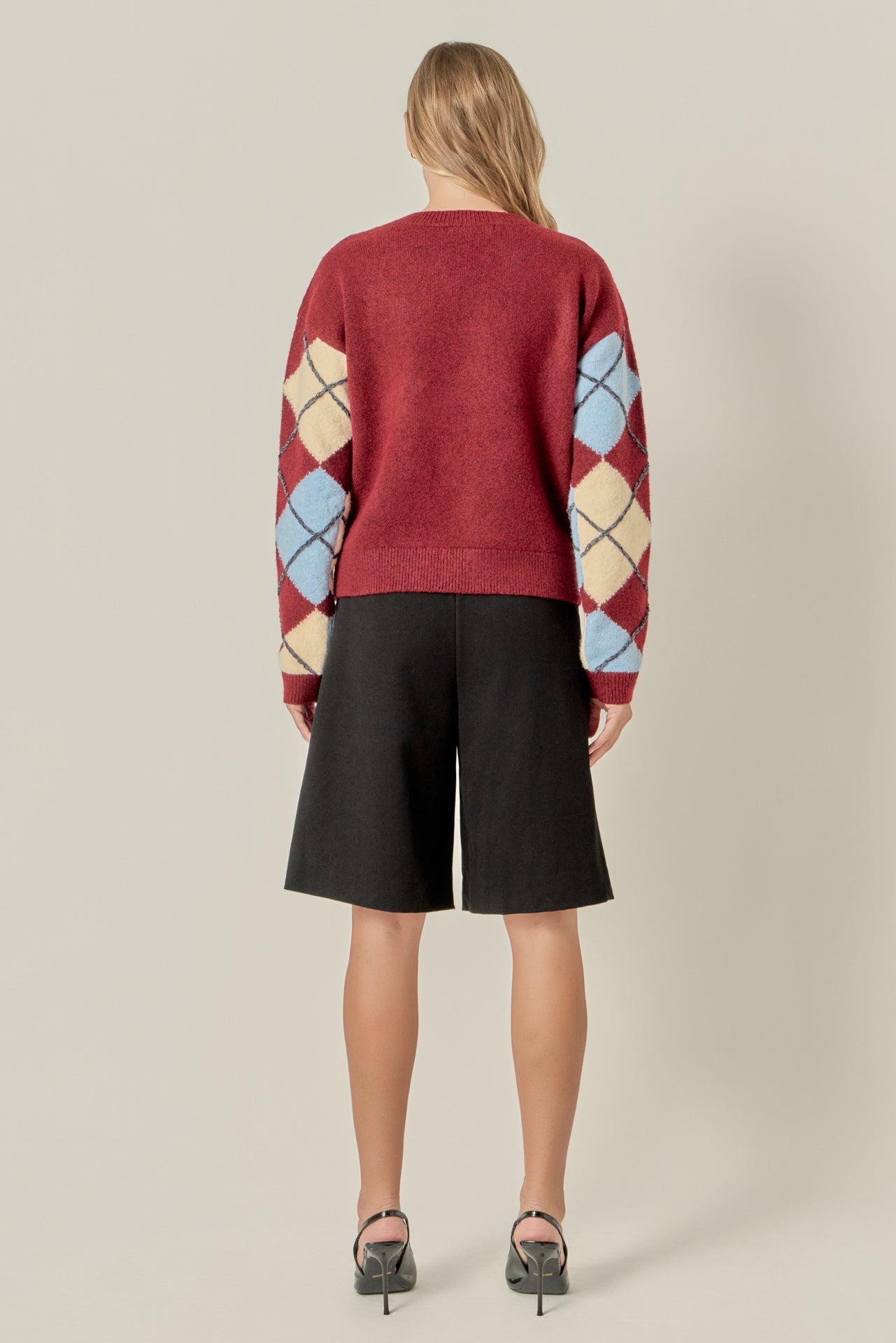 ENGLISH FACTORY - Argyle Sweater - SWEATERS & KNITS available at Objectrare