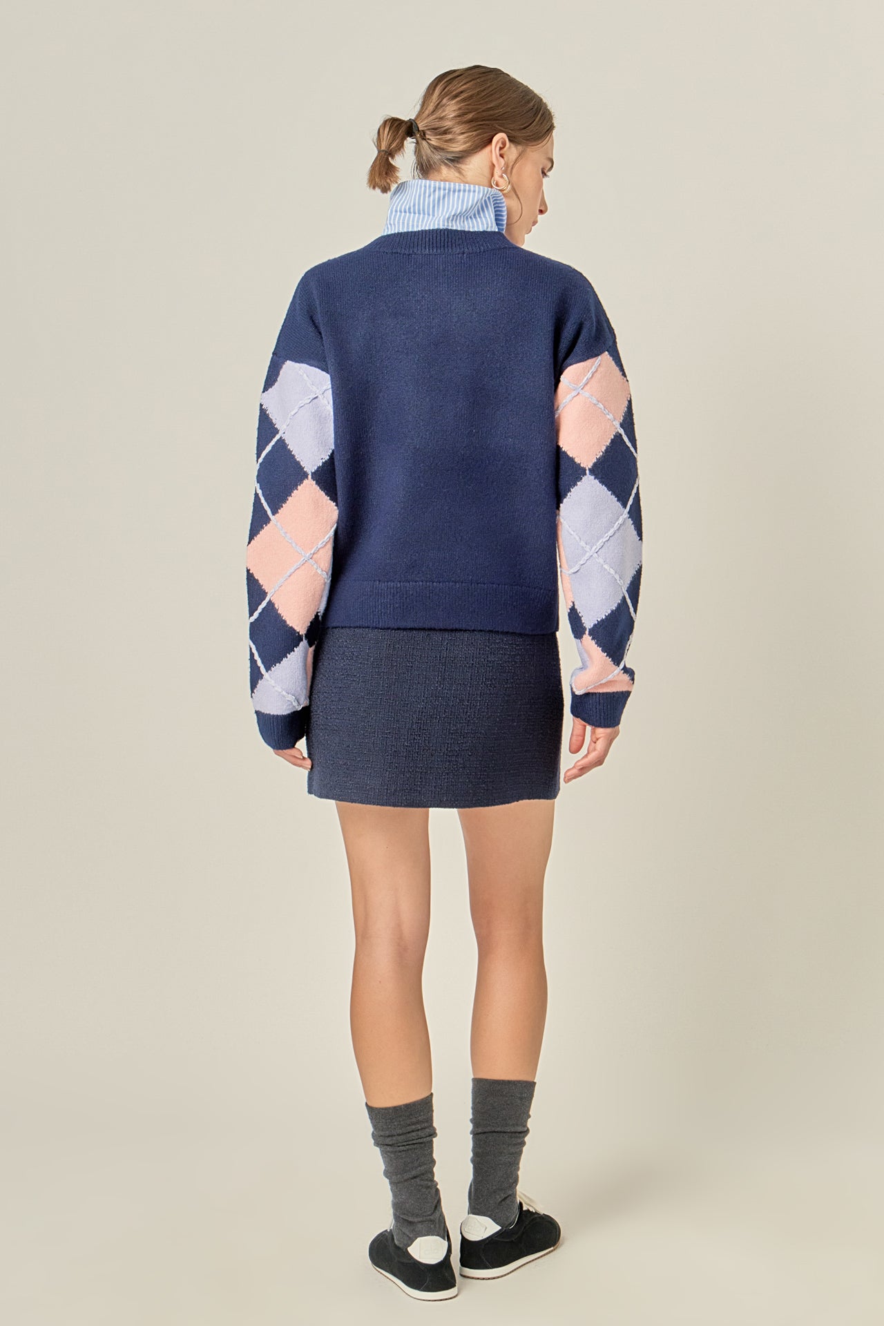 ENGLISH FACTORY - Argyle Sweater - SWEATERS & KNITS available at Objectrare
